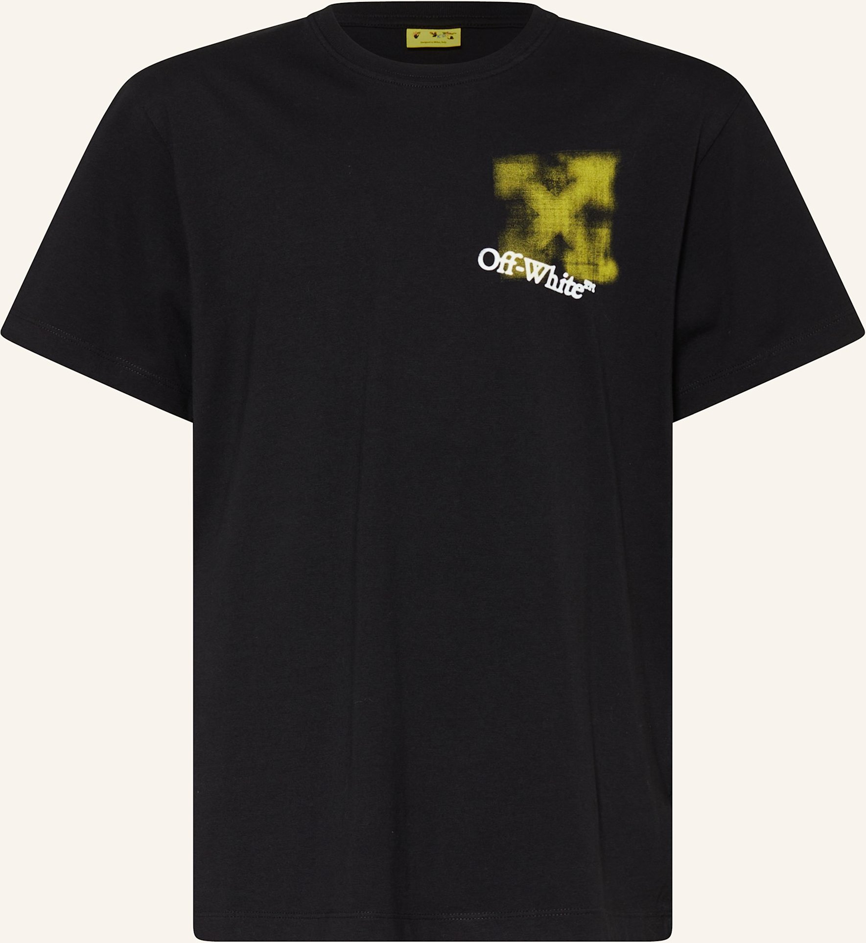 Off-White T-Shirt schwarz