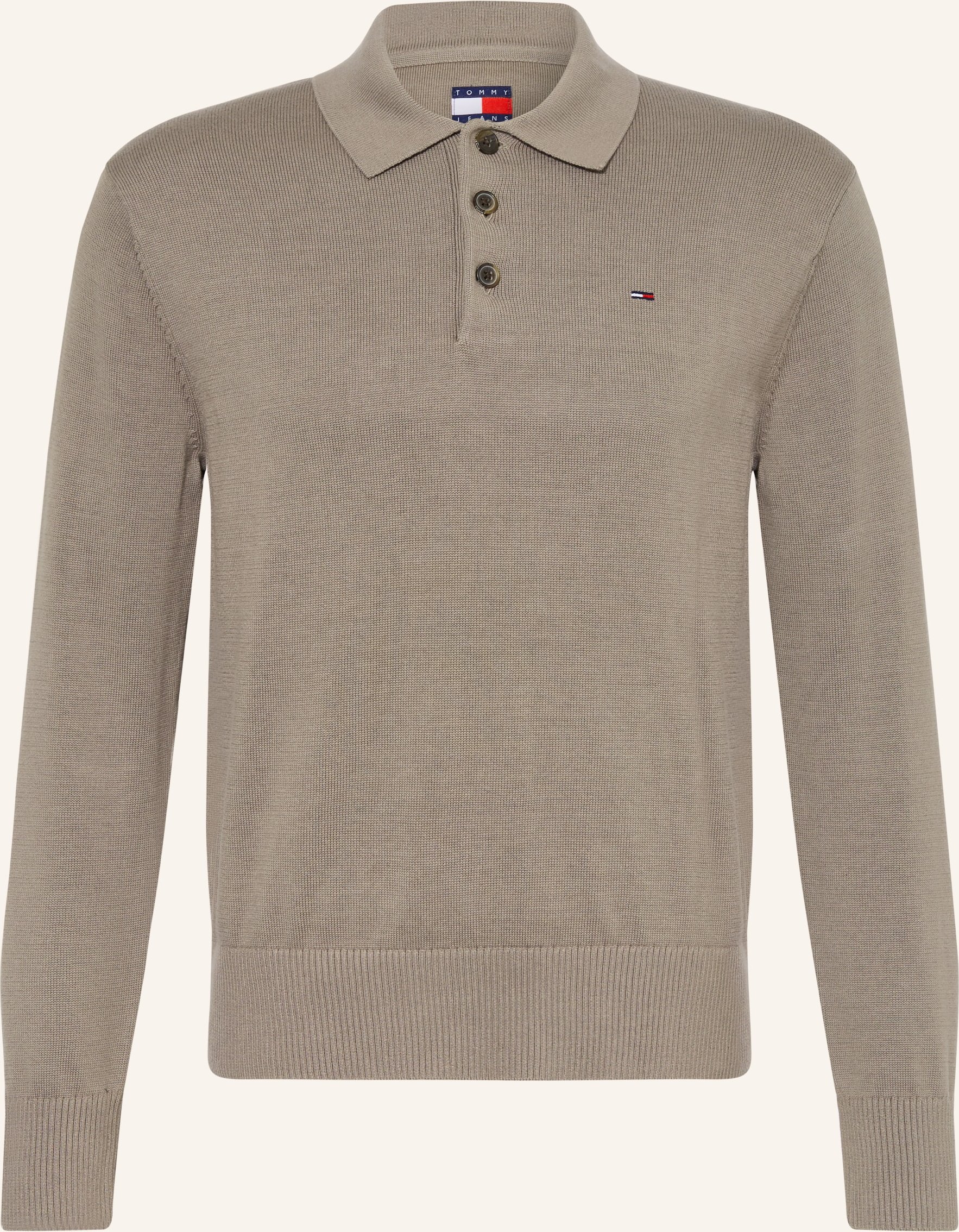 Tommy Jeans Strick-Poloshirt beige