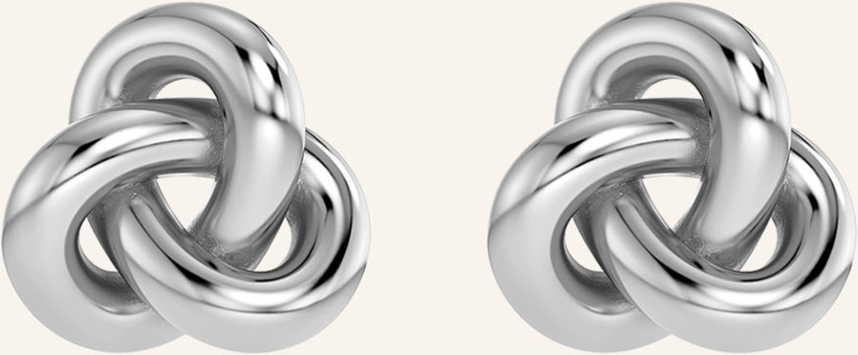 Edblad Ohrstecker Infinity Knot Studs L silber
