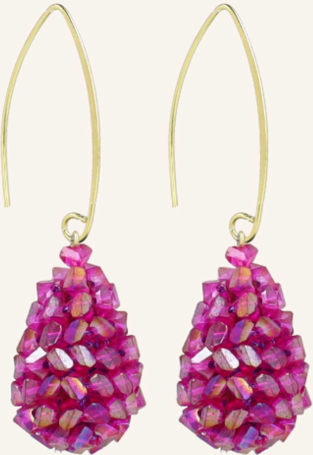 Lott.Gioielli Ohrhänger Nova Cone Xs Raw Fuchsia Purple By Glambou pink