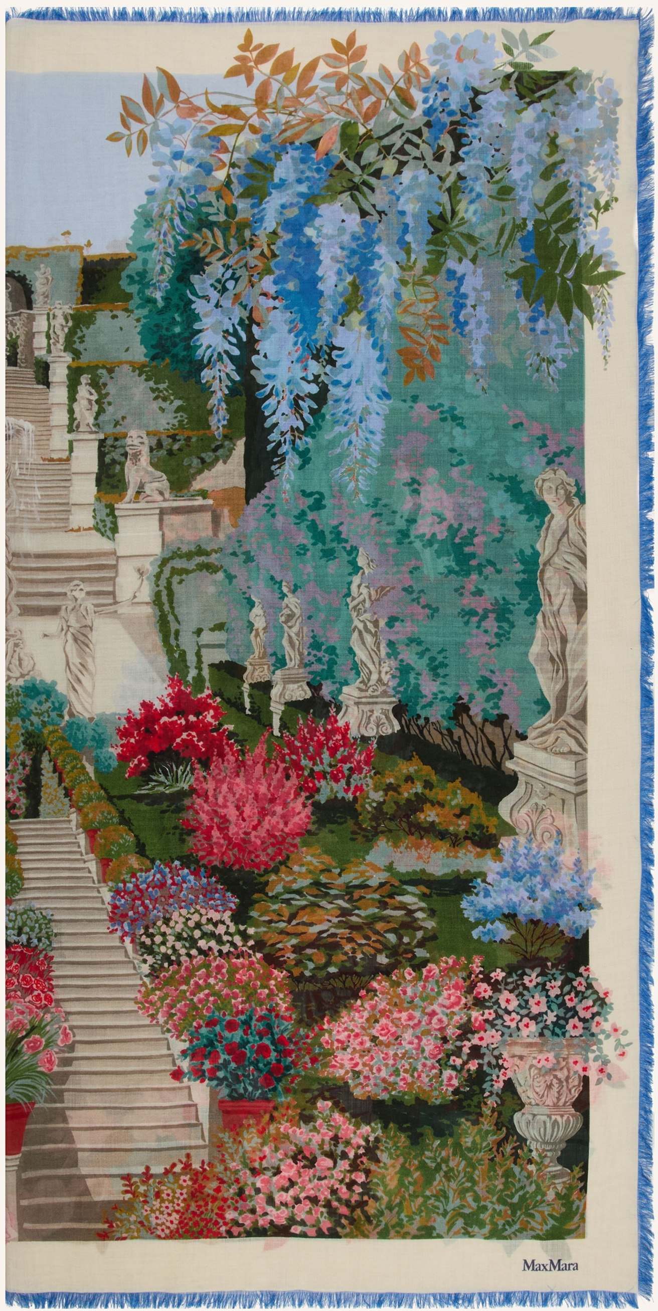 Max Mara Tuch Camice Mit Seide weiss