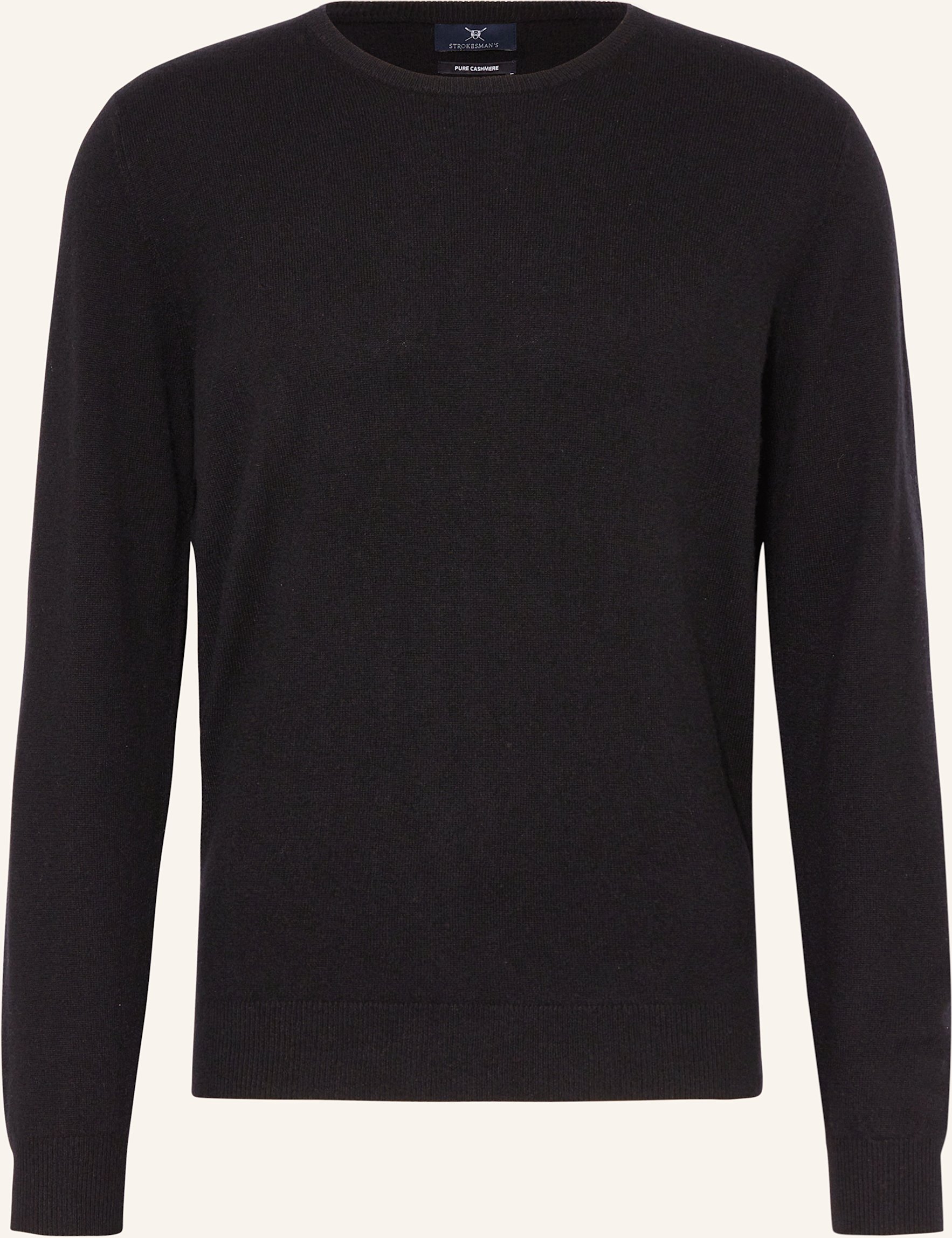 Strokesman's Cashmere-Pullover schwarz
