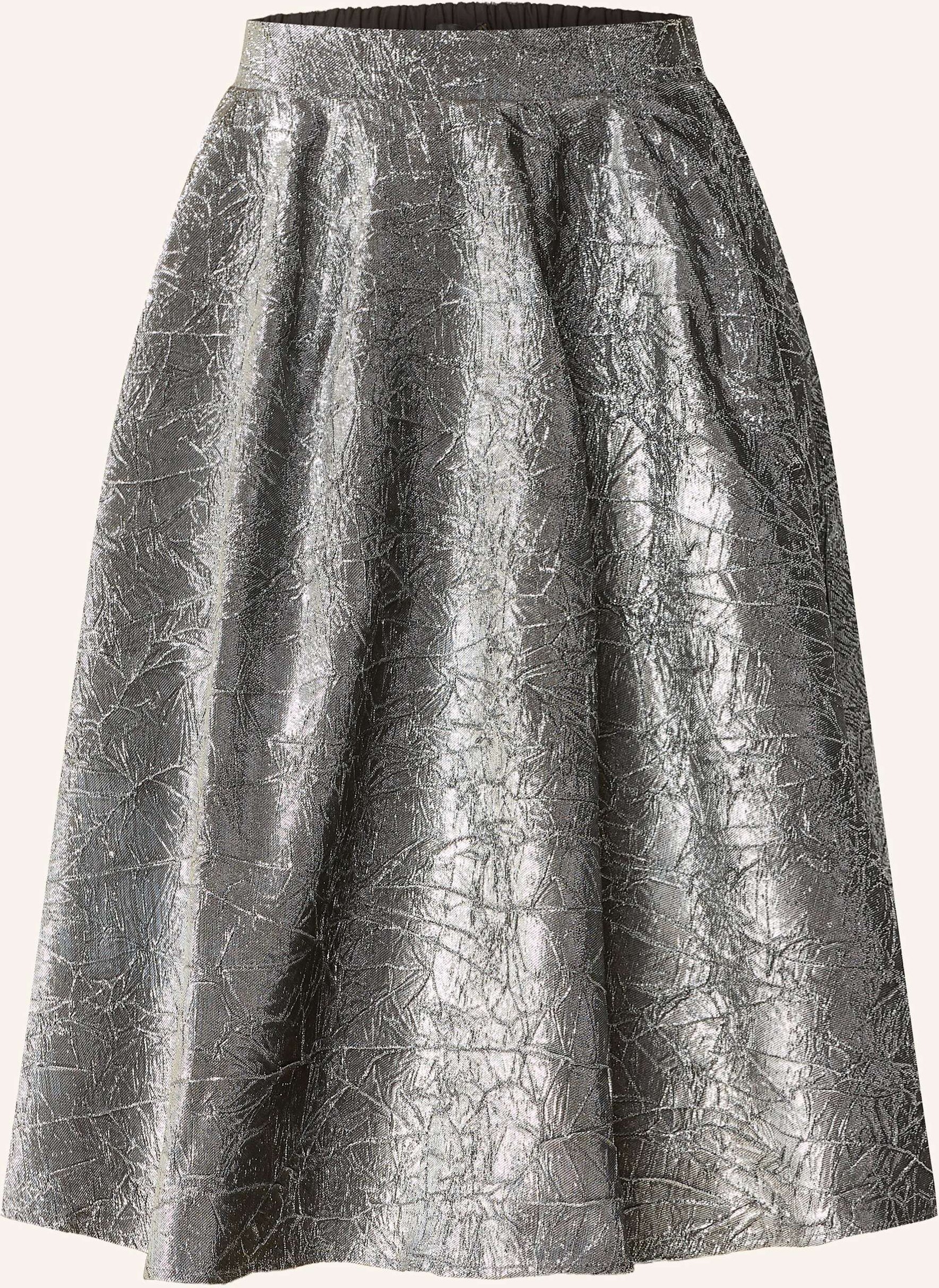 Miss Goodlife Rock Mit Glitzergarn grau