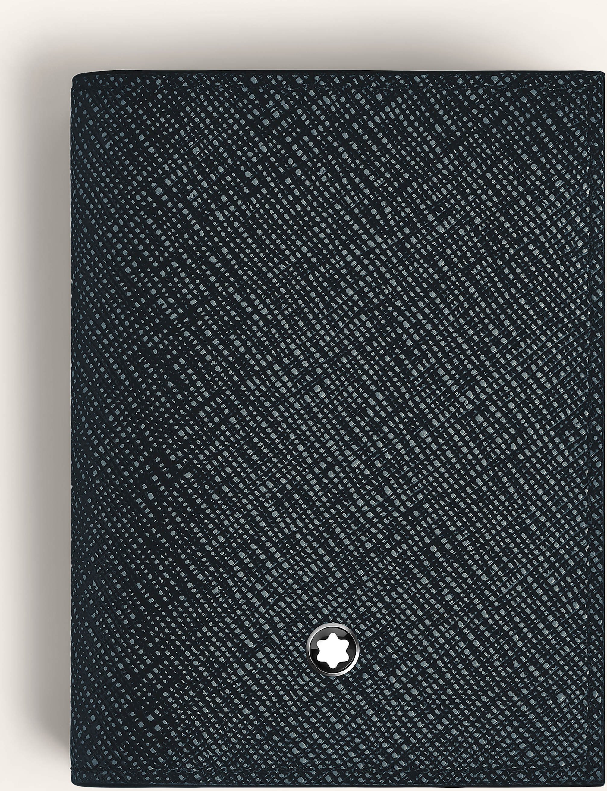 Montblanc Saffiano-Kartenetui Sartorial blau