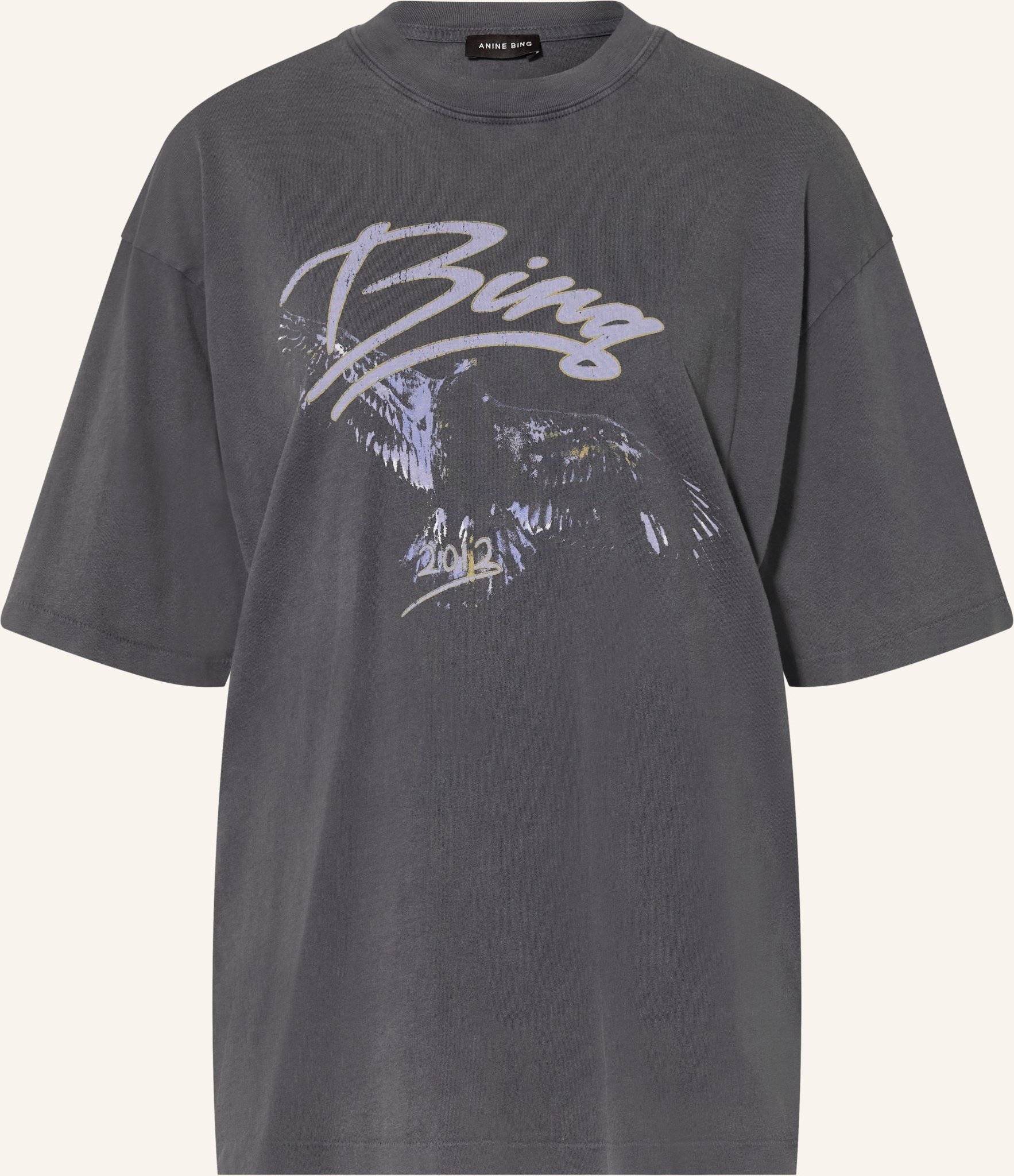 Anine Bing T-Shirt Kent Tee Eagle schwarz