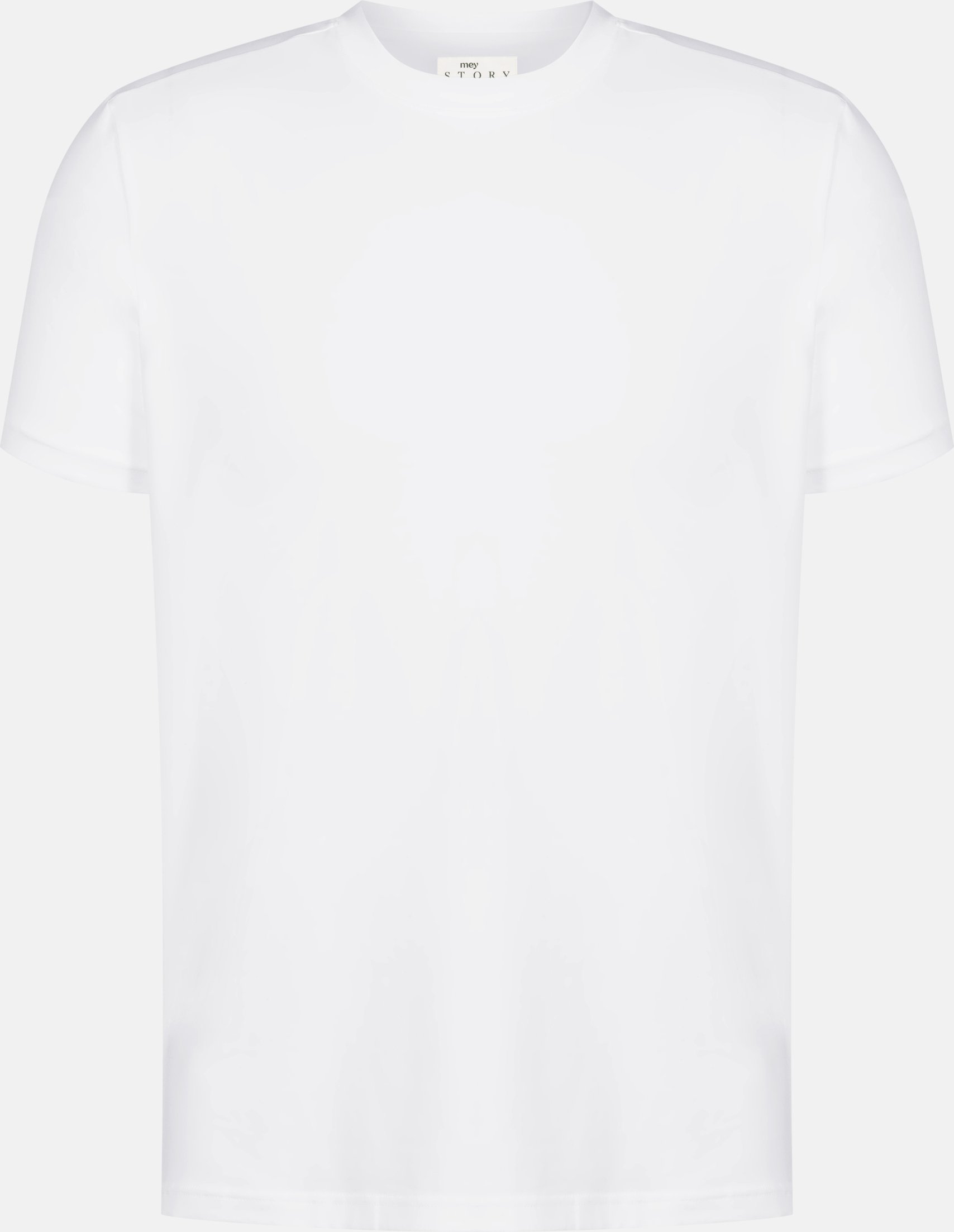 Crew Neck Shirt Serie Cotone Stretch Weiss