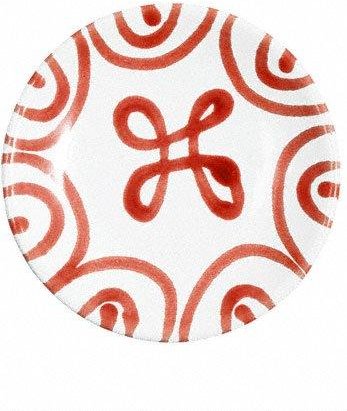 Gmundner Keramik Rotgeflammt Mokka-/Espresso-Untertasse glatt d: 11 cm