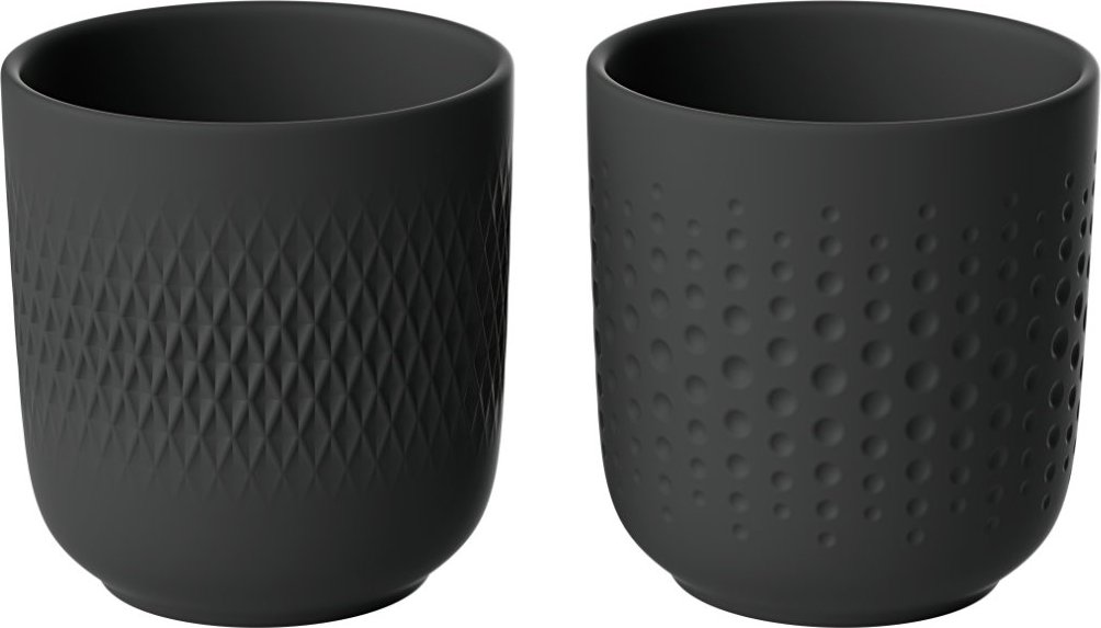 Villeroy & Boch Manufacture Collier Noir Becher Set 2-tlg.