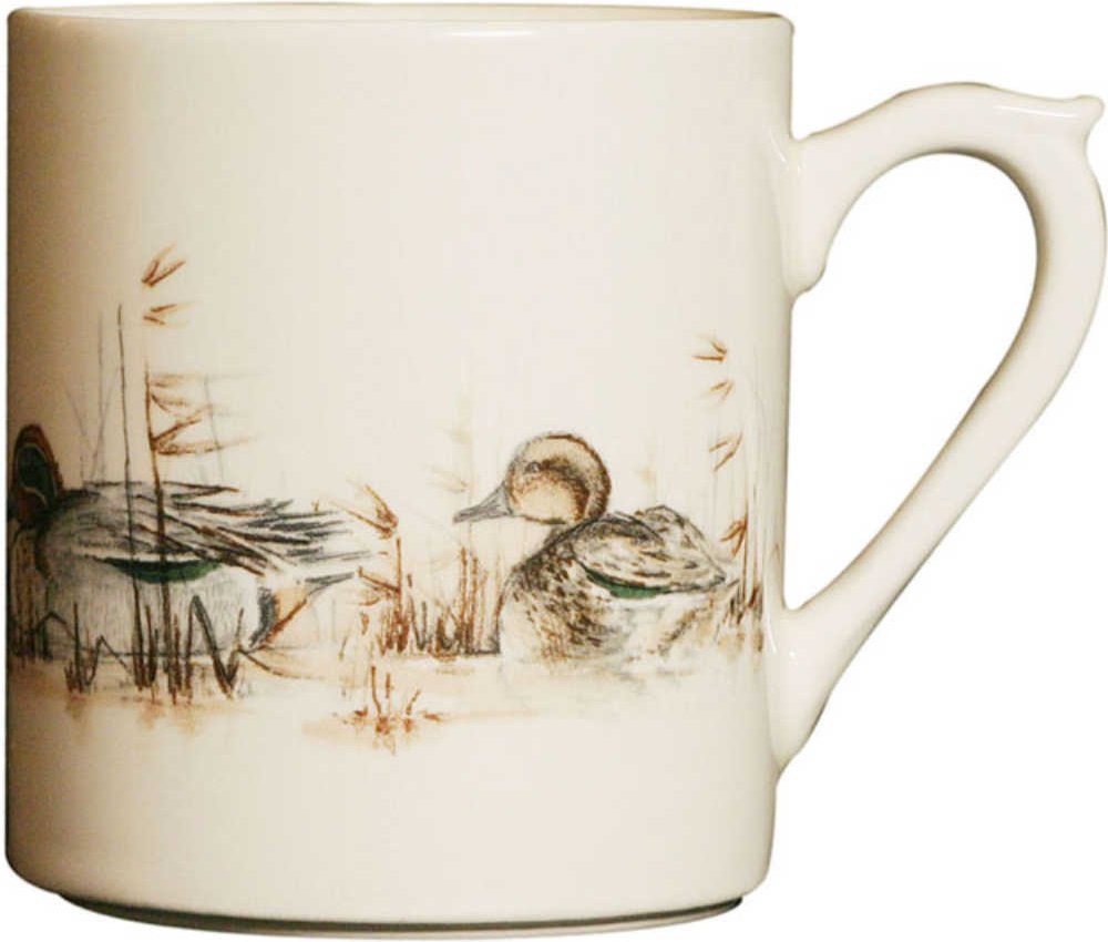Gien 'Sologne' Henkelbecher Motiv Ente 0,30 l