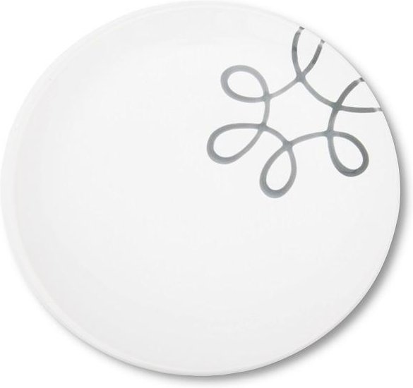 Gmundner Keramik Pur Geflammt Grau Dessertteller / Frühstücksteller Cup d: 20 cm / h: 2,6 cm