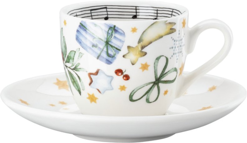 Hutschenreuther Sammelserie Weihnachtslied Espressotasse 2-tlg. Alle Jahre wieder