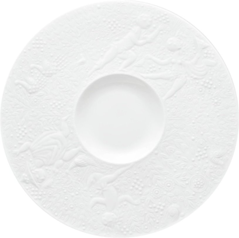 Rosenthal studio-line Zauberflöte Weiß Suppen Untertasse 18,5 cm