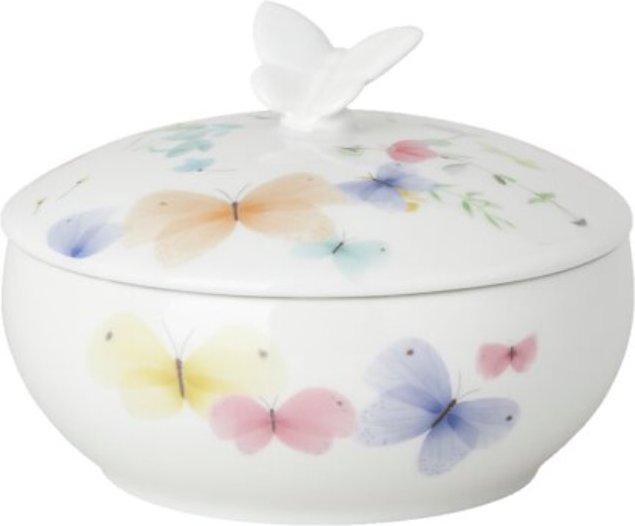 Hutschenreuther Frühlingsgrüße Dose mit Deckel Blumenwiese im Geschenkkarton 12,5 cm