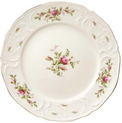 Rosenthal Sanssouci Elfenbein Moosrose neu Platzteller 31 cm