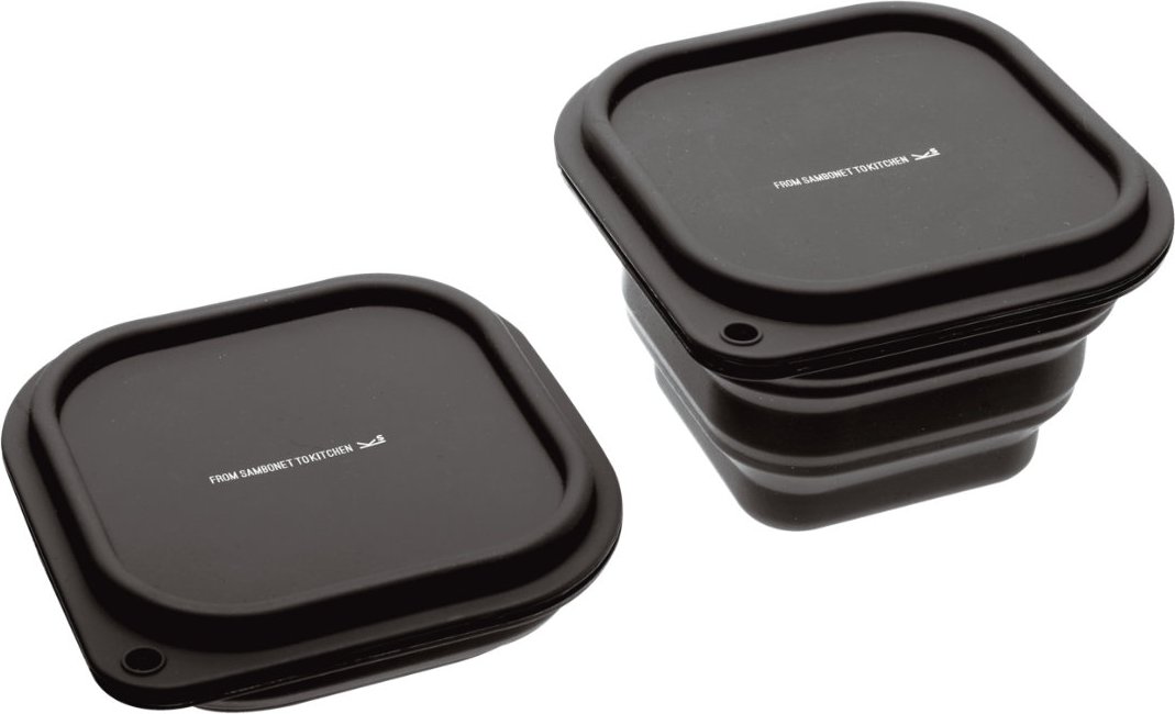 Sambonet Kitchen Gadget - Silikon grau Behälter faltbar 12 cm