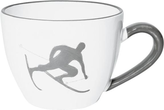 Gmundner Keramik Toni Grau Tee-Obertasse Maxima 0,4 L