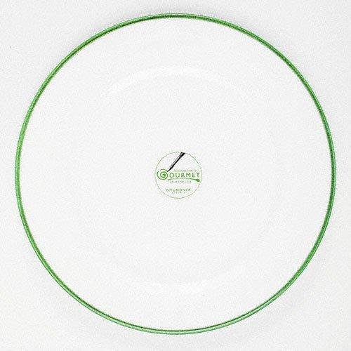 Gmundner Keramik Grüner Rand Speiseteller Gourmet 27 cm