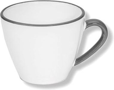 Gmundner Keramik Grauer Rand Espresso-Obertasse Gourmet 0,06 L