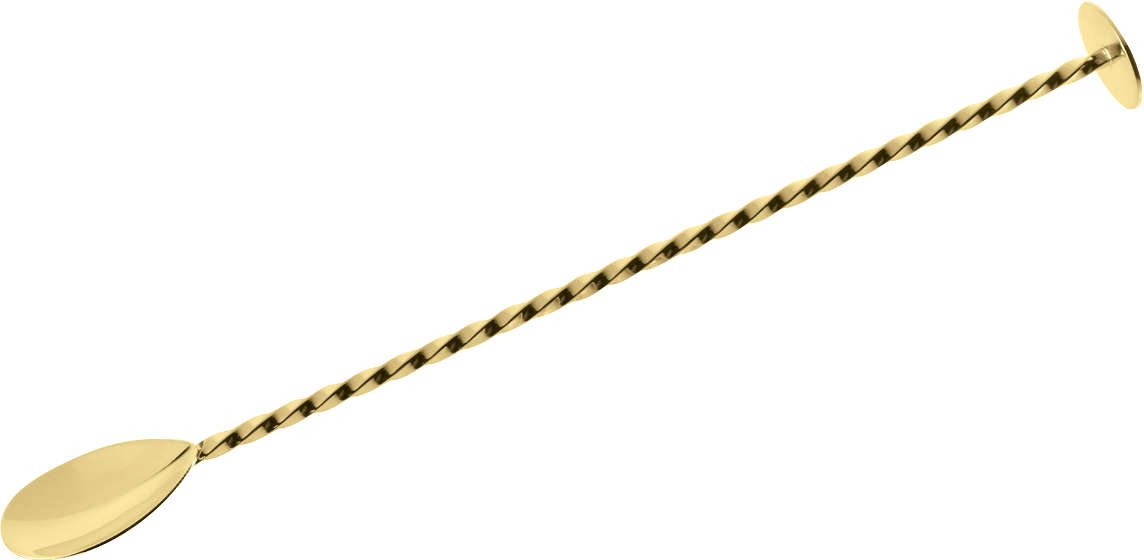 Sambonet Paderno Bar Utensils - Edelstahl / PVD Gold Cocktaillöffel 27,5 cm