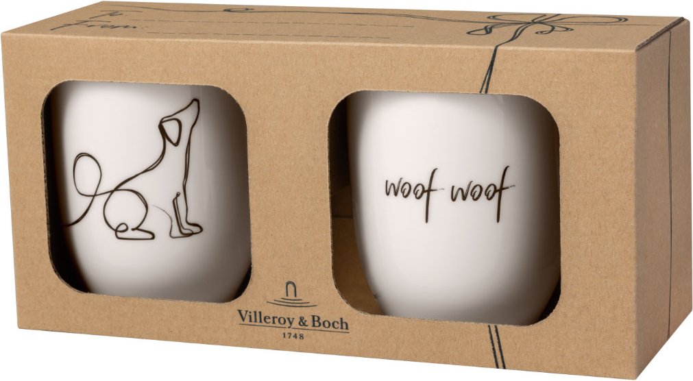 Villeroy & Boch Statement Becher mit Henkel - Dog Set 2-tlg. 0,29 L