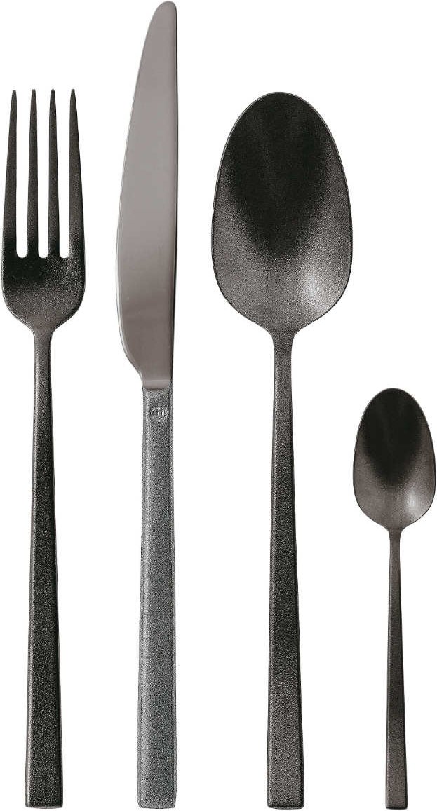 Sambonet Rock Diamond - Edelstahl / PVD 2Black Besteckset 24-tlg.