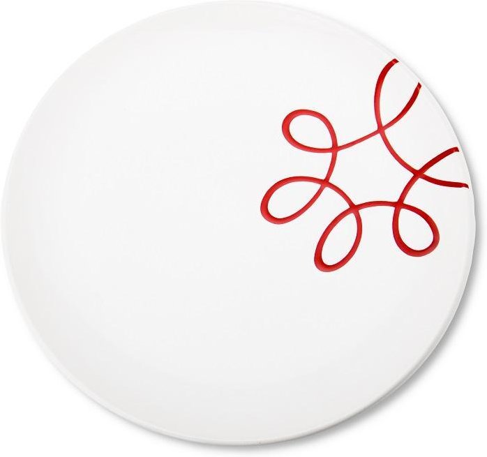 Gmundner Keramik Pur Geflammt Rot Speiseteller Cup d: 25 cm / h: 2,8 cm