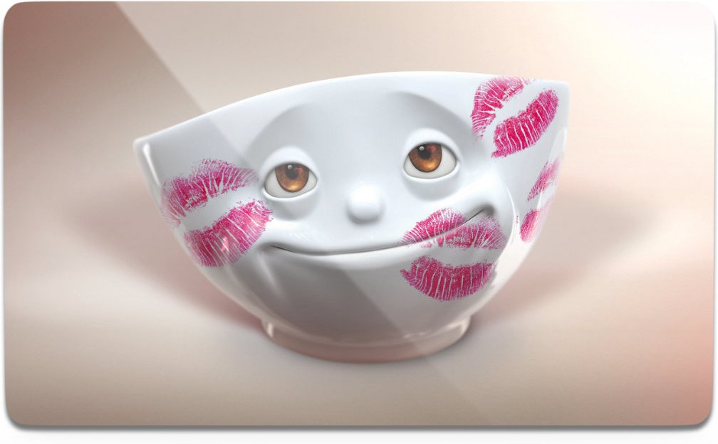 TV Tassen Frühstücksbrettchen Geküst 23x14 cm