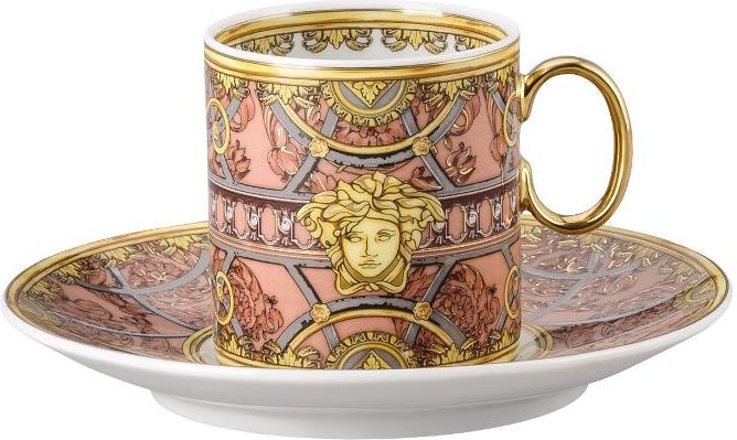 Rosenthal Versace La Scala del Palazzo - Rosa Espressotasse 0,10 L 2-tlg.