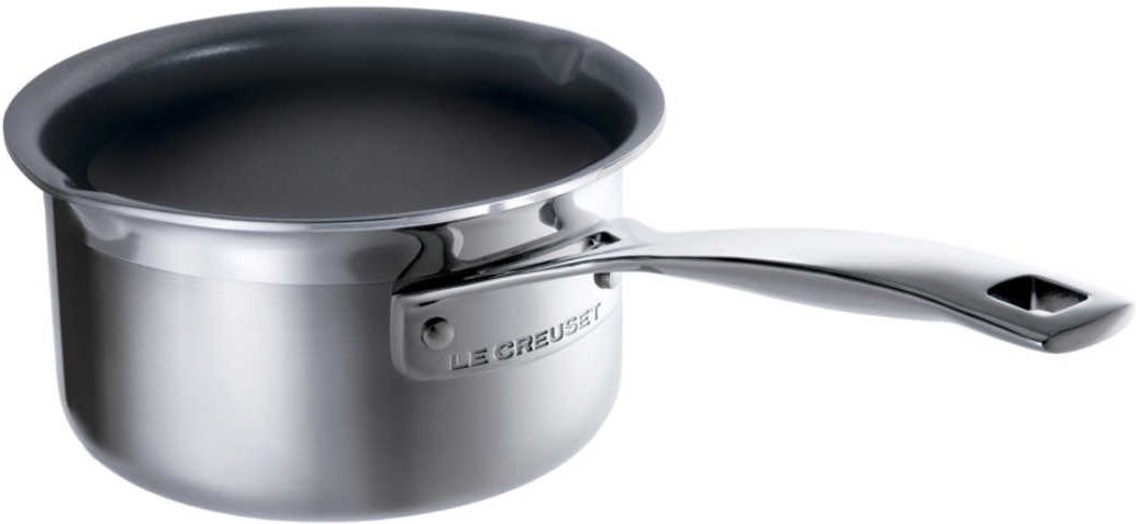 Le Creuset '3-PLY Edelstahl Kochgeschirr' Milchtopf 14 cm / 1,3 L antihaft-beschichtet