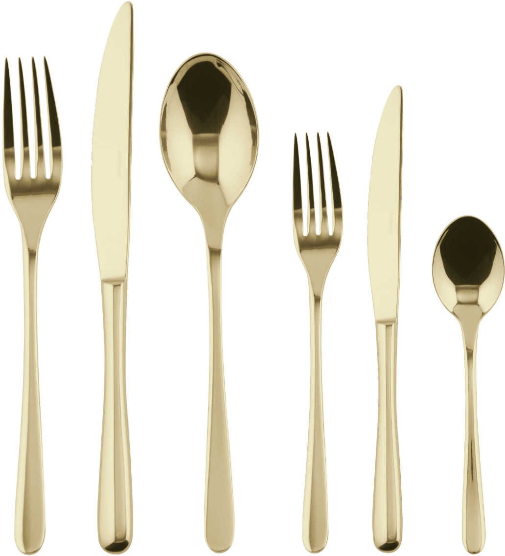 Sambonet Taste - Edelstahl / PVD champagnerfarben Besteckset 36-tlg.