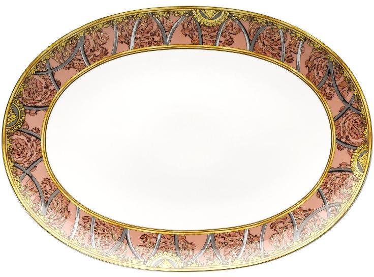 Rosenthal Versace La Scala del Palazzo - Rosa Platte 38 cm