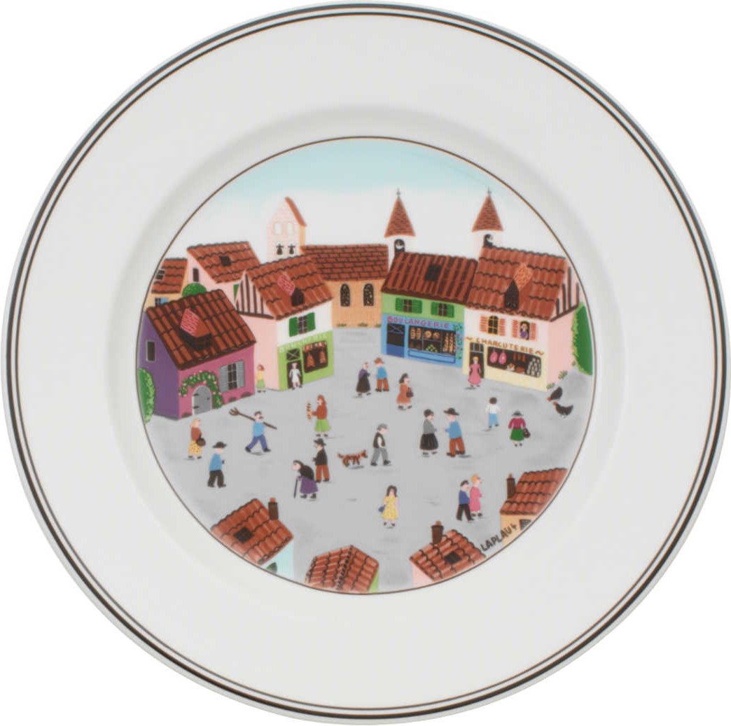 Villeroy & Boch Design Naif Frühstücksteller Dorf 21 cm