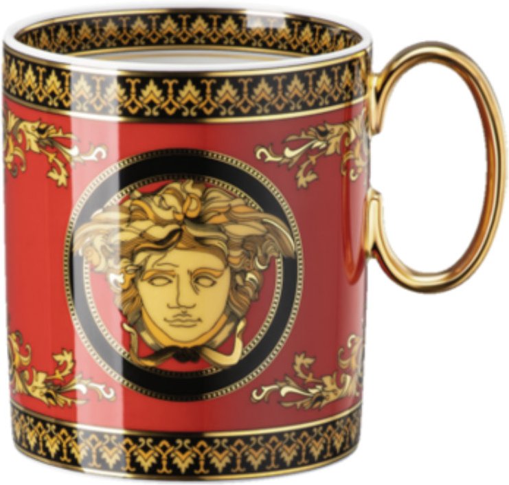 Rosenthal Versace Ikarus Medusa Becher mit Henkel 0,30 L