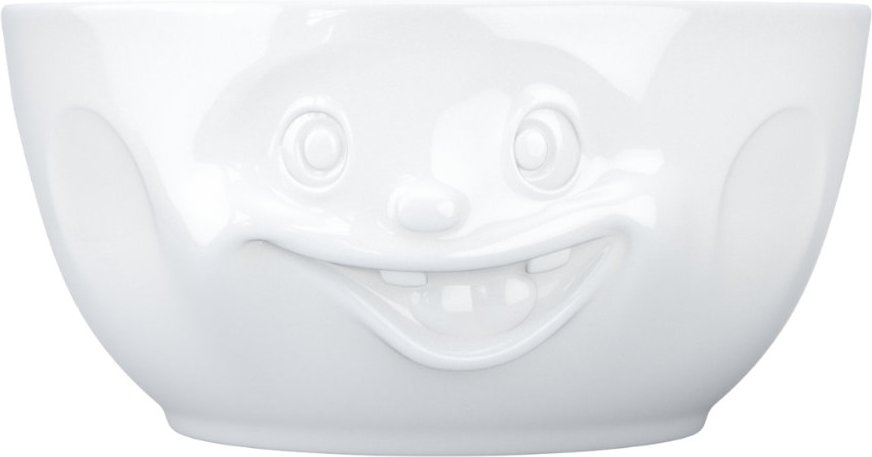 TV Tassen Schüssel weiß durchgeknallt 2,6 L