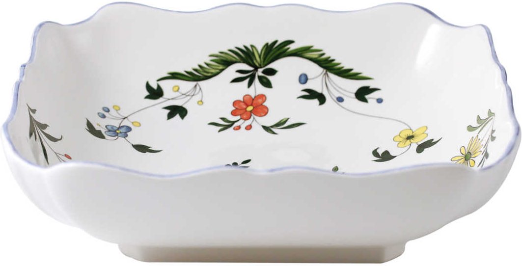 Gien 'Oiseaux Paradis' Salatschale eckig 24 x 24 cm