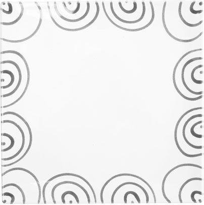 Gmundner Keramik Graugeflammt Platzteller eckig 31x31x2,8 cm