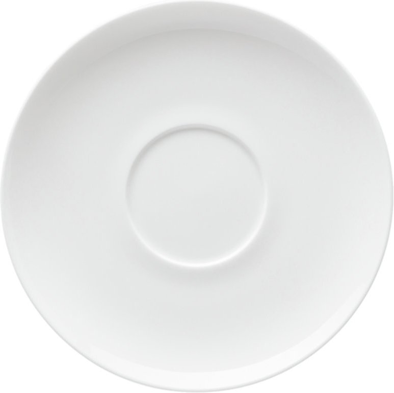 Rosenthal Jade Weiß Café au lait-Untertasse / Suppen-Untertasse 18 cm