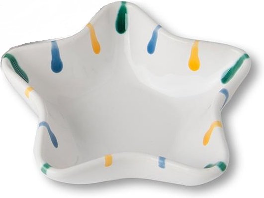 Gmundner Keramik Buntgeflammt Sternschale Stella d: 14 cm / h: 3,9 cm