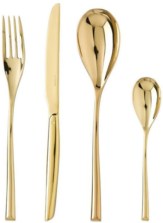 Sambonet H-Art - Edelstahl / PVD Gold Besteckset 24 tlg.