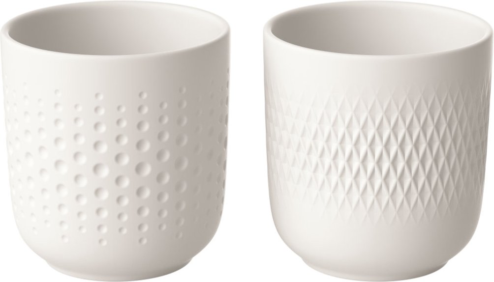 Villeroy & Boch Manufacture Collier Blanc Becher Set 2-tlg.