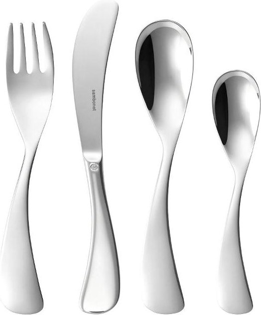 Sambonet Kids - Edelstahl rostfrei Kinderbesteck Set Mix 4-tlg.