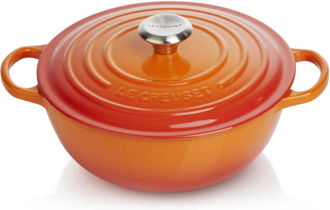 Le Creuset Gusseisen Spezialbräter La Marmite Signature ofenrot d: 32 cm / 7,0 L