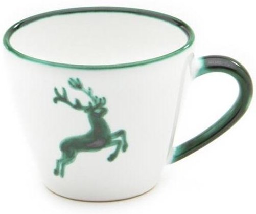 Gmundner Keramik Grüner Hirsch Kaffee-Obertasse Gourmet 0,2 L / h: 7,5 cm
