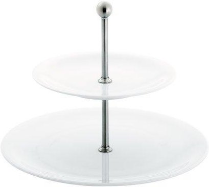 Kahla Update Weiß - Belle Etage Etagere Midi 2-tlg. Oberer Teller 21,5 cm / Unterer Teller 31 cm