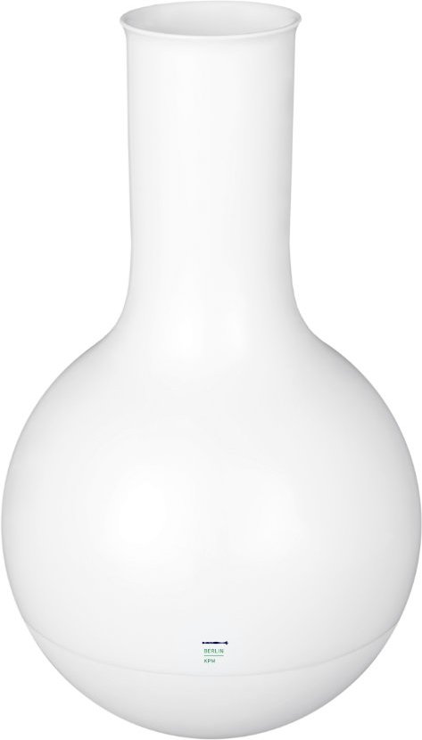 Thumbnail - KPM LAB Weiß Vase Kolbenform Rund 27 cm