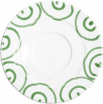Gmundner Keramik Grüngeflammt Kaffee-Untertasse Gourmet d: 16 cm