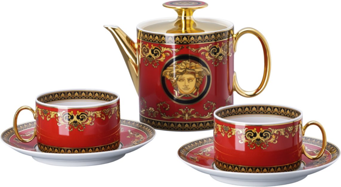 Rosenthal Versace Ikarus Medusa Tea for 2 Set 5-tlg.