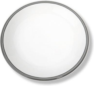 Gmundner Keramik Grauer Rand Kaffee-/Tee-Untertasse ohne Fahne Classic 15 cm