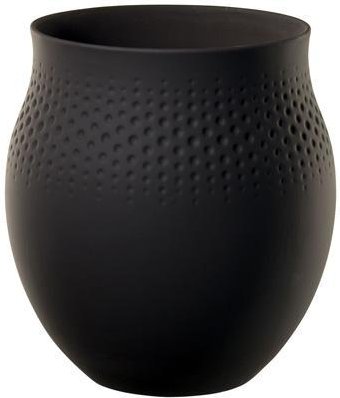 Villeroy & Boch Manufacture Collier Noir Vase Perle groß 17,5 cm