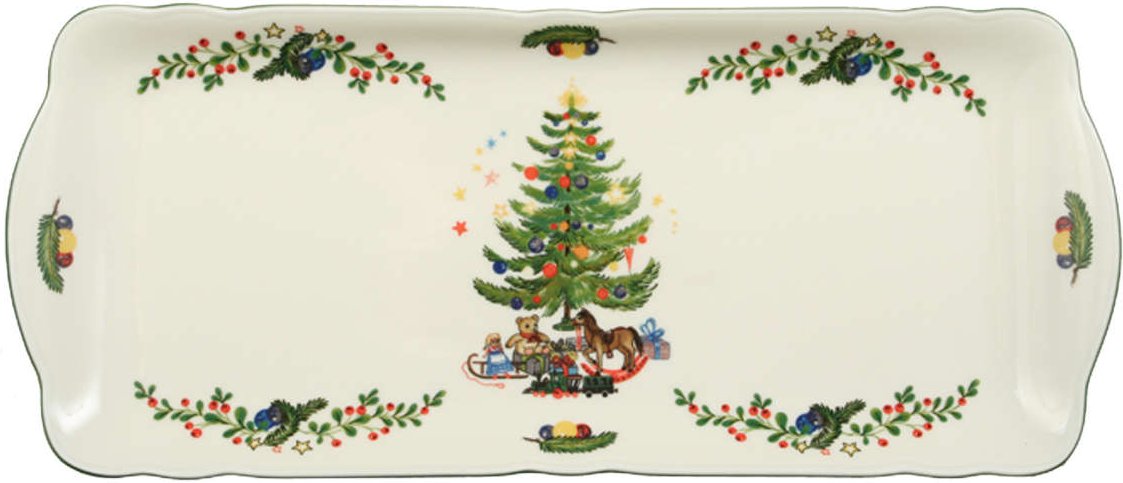 Seltmann Weiden Marie-Luise Weihnachten Kuchenplatte eckig 35 cm
